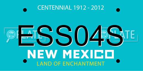 ESS04S New Mexico License Plate