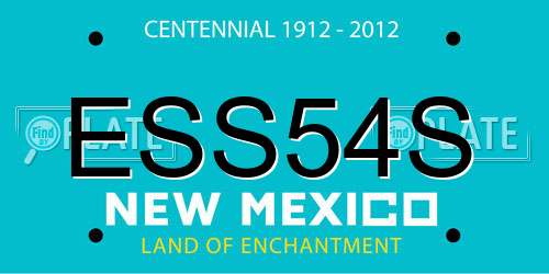 ESS54S New Mexico License Plate