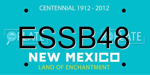 ESSB48 New Mexico License Plate