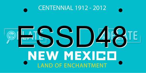 ESSD48 New Mexico License Plate