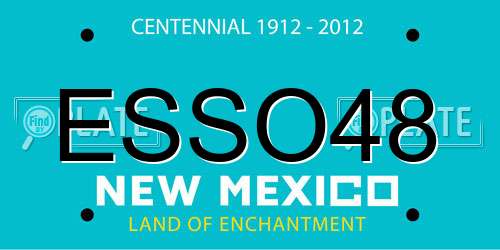 ESSO48 New Mexico License Plate
