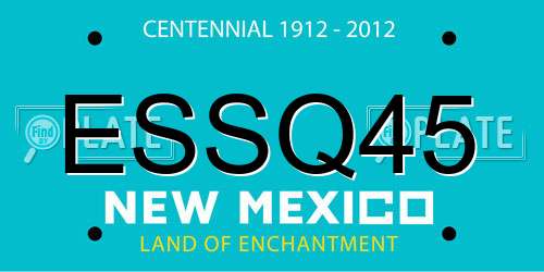 ESSQ45 New Mexico License Plate