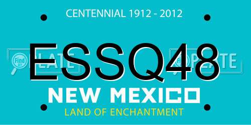 ESSQ48 New Mexico License Plate