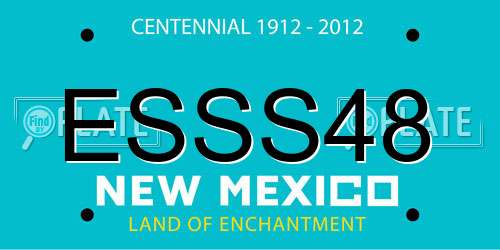 ESSS48 New Mexico License Plate