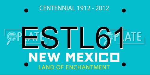 ESTL61 New Mexico License Plate