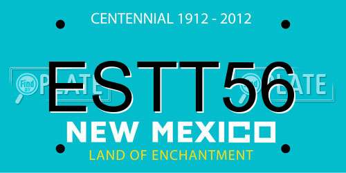 ESTT56 New Mexico License Plate