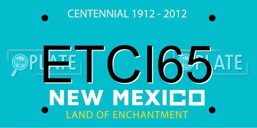 ETCI65 New Mexico License Plate