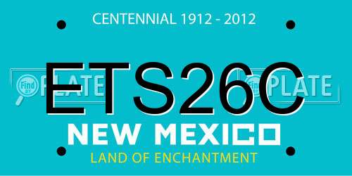 ETS26C New Mexico License Plate