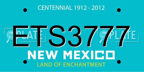 ETS3777 New Mexico License Plate