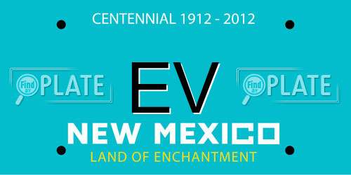 EV New Mexico License Plate