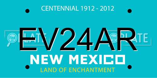 EV24AR New Mexico License Plate