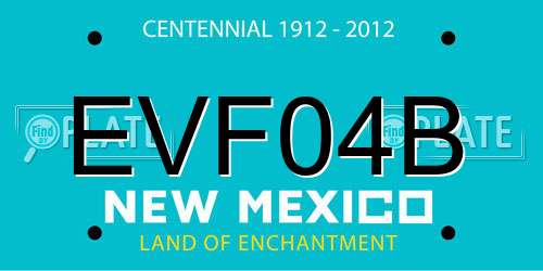 EVF04B New Mexico License Plate
