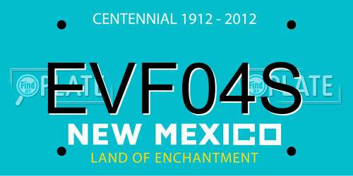 EVF04S New Mexico License Plate