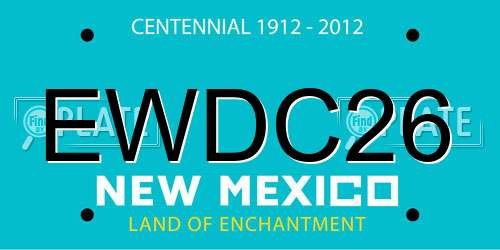 EWDC26 New Mexico License Plate
