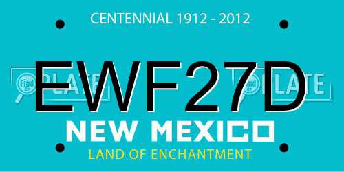EWF27D New Mexico License Plate
