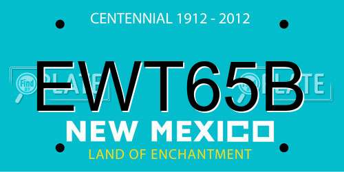 EWT65B New Mexico License Plate