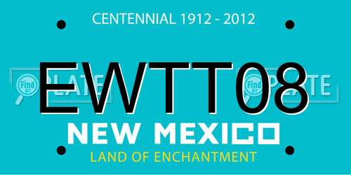 EWTT08 New Mexico License Plate