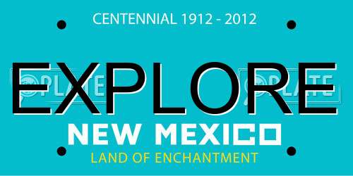 EXPLORE New Mexico License Plate