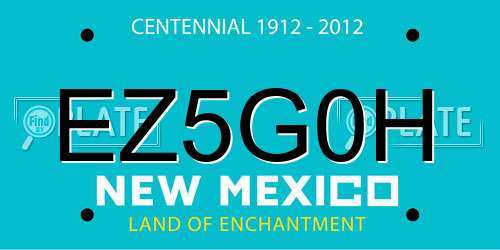 EZ5G0H New Mexico License Plate