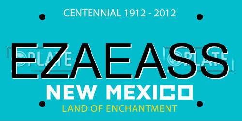 EZAEASS New Mexico License Plate