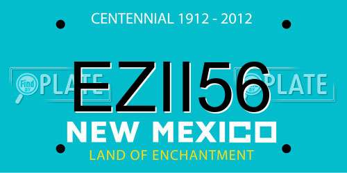 EZII56 New Mexico License Plate