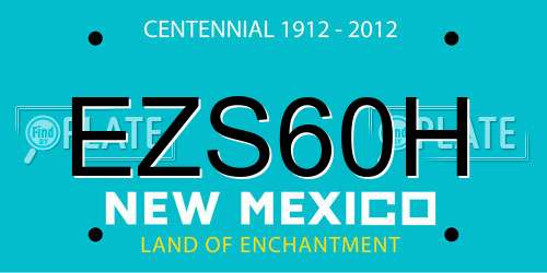 EZS60H New Mexico License Plate