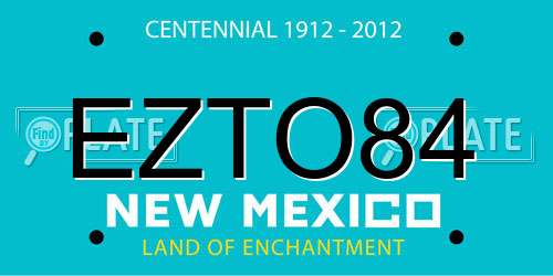 EZTO84 New Mexico License Plate