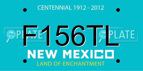 F156TL New Mexico License Plate