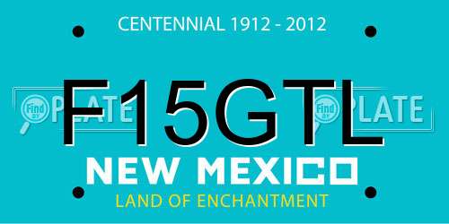 F15GTL New Mexico License Plate