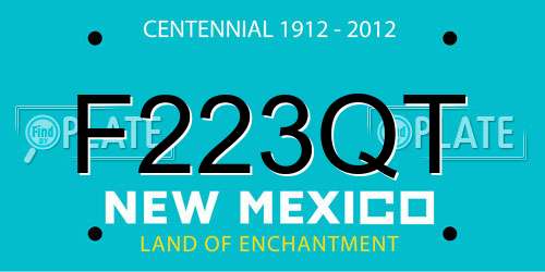 F223QT New Mexico License Plate