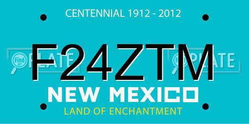 F24ZTM New Mexico License Plate
