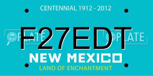 F27EDT New Mexico License Plate