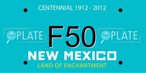 F50 New Mexico License Plate