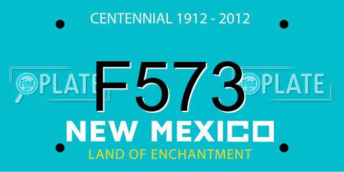 F573 New Mexico License Plate