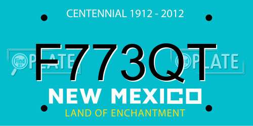 F773QT New Mexico License Plate