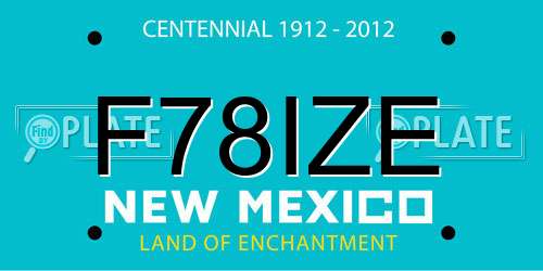 F78IZE New Mexico License Plate