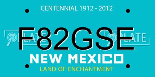 F82GSE New Mexico License Plate