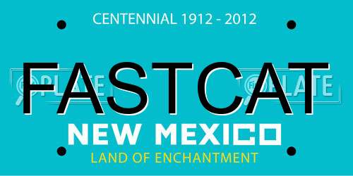 FASTCAT New Mexico License Plate
