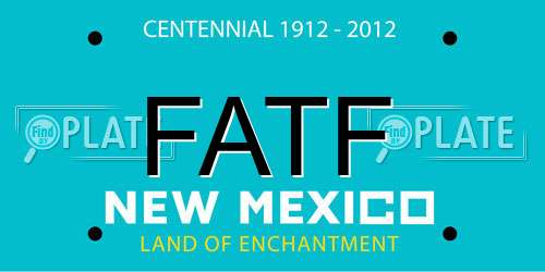 FATF New Mexico License Plate