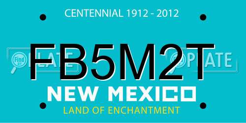 FB5M2T New Mexico License Plate