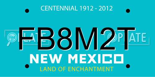 FB8M2T New Mexico License Plate