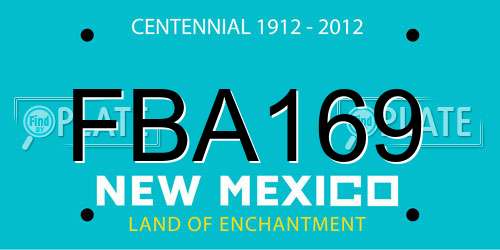FBA169 New Mexico License Plate