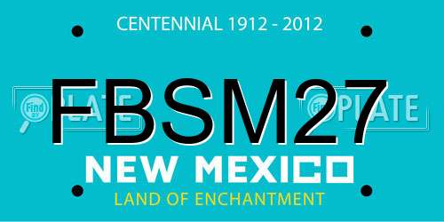 FBSM27 New Mexico License Plate