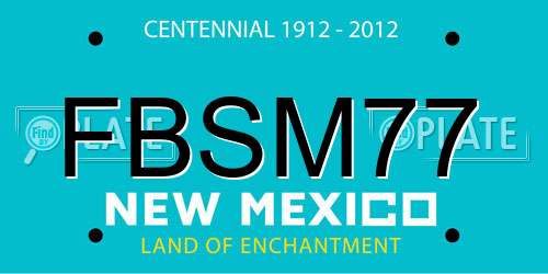 FBSM77 New Mexico License Plate