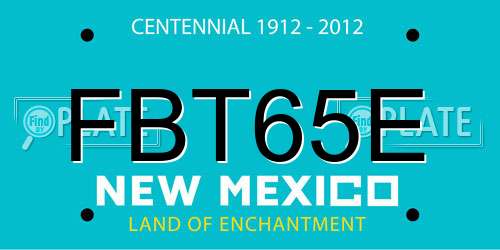 FBT65E New Mexico License Plate