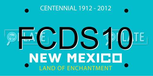 FCDS10 New Mexico License Plate