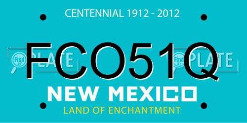 FCO51Q New Mexico License Plate