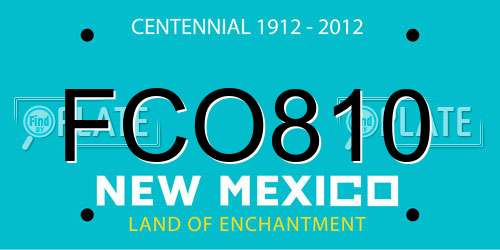 FCO810 New Mexico License Plate