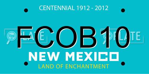 FCOB10 New Mexico License Plate