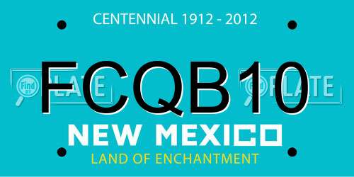FCQB10 New Mexico License Plate